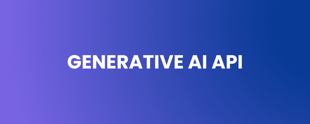 Generative AI API